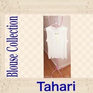 Tahari White Blouse